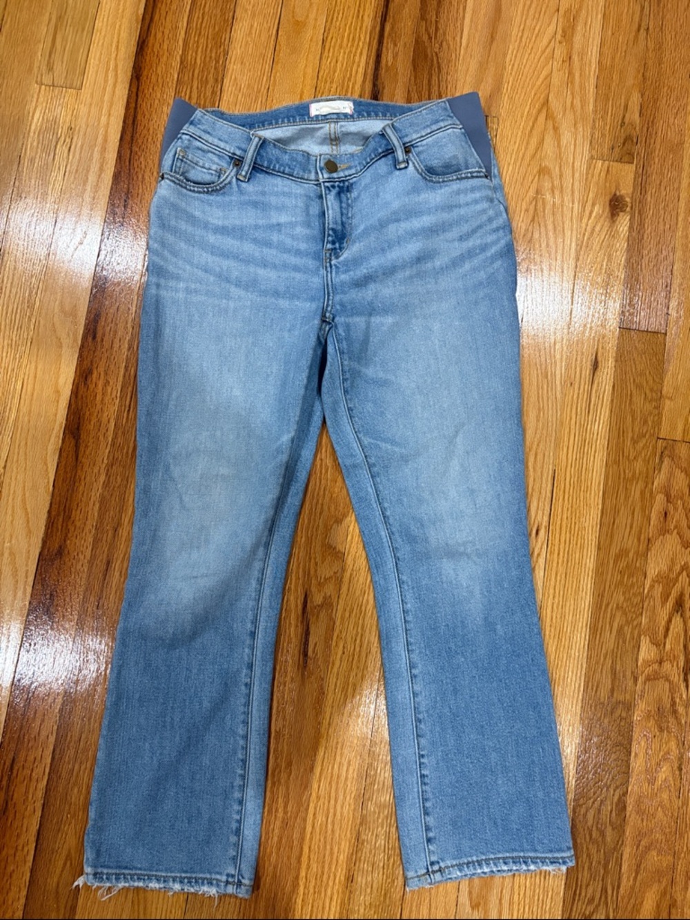 Hatch Light Blue Slight Cropped Jeans